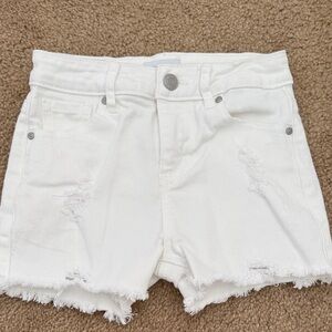 RSQ Kids White Distressed Denim Shorts